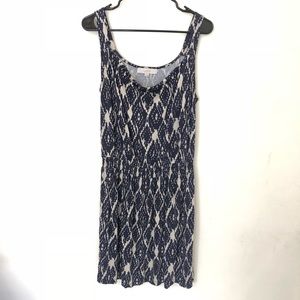 LOFT | Geometric Print Sleeveless Dress